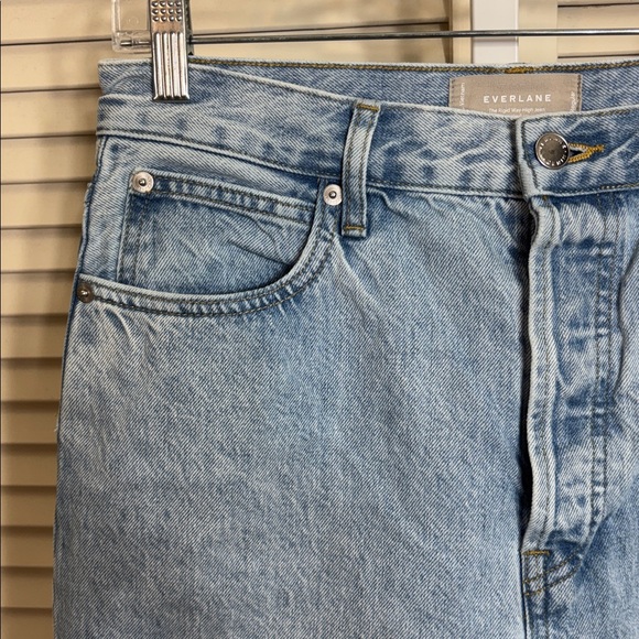 Everlane Straight Leg Jeans Rigid Way High 100% Organic Cotton Sz 29 - Picture 9 of 15